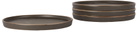 Lineage Ceramics Black Entrée Plate, 4 pcs
