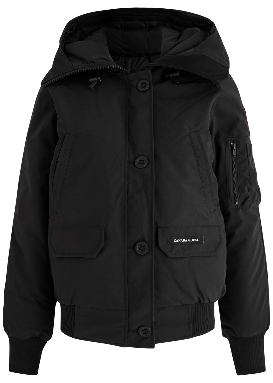 Canada Goose Chilliwack Hooded Shell Bomber Jacket Black