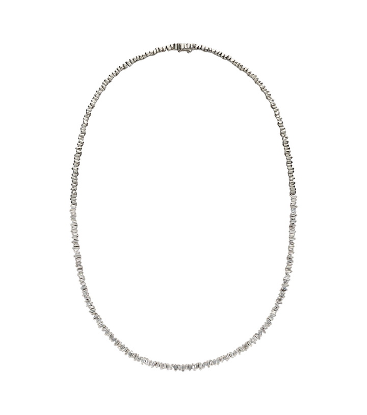 Photo: Suzanne Kalan Mini 18kt white gold (750/1000) necklace with diamonds