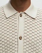 Les Deux Gideon Knit Shirt Beige - Mens - Shortsleeves