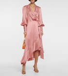 Zimmermann - Silk satin midi dress