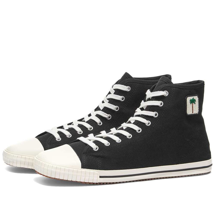 Photo: Palm Angels High Top Vulcanized Sneaker