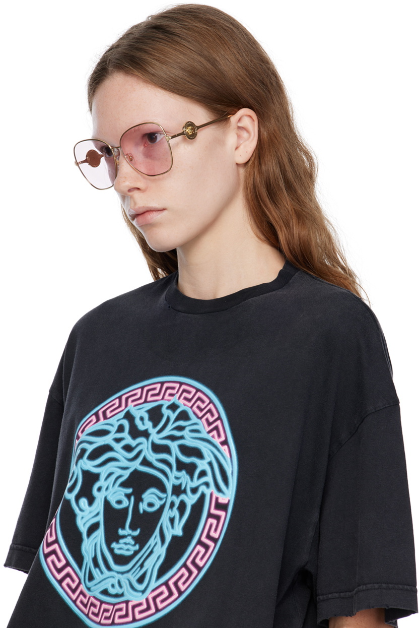 Versace Gold Medusa Sunglasses Versace