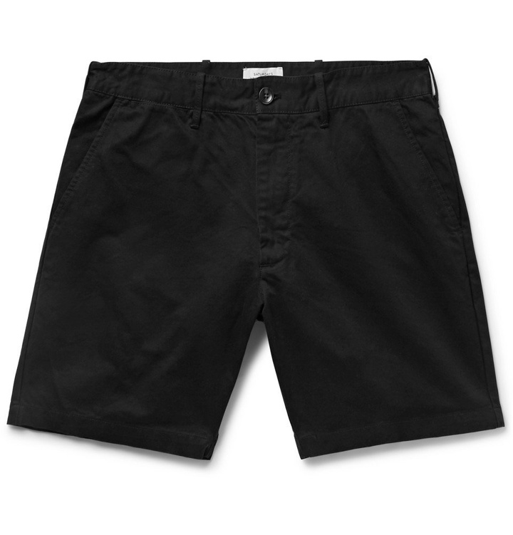 Photo: Saturdays NYC - Tommy Cotton-Twill Chino Shorts - Black