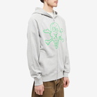 ICECREAM Men's Cones & Bones Zip Hoody in Heather Grey