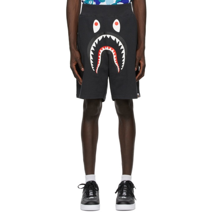 Photo: BAPE Black Wide Shark Sweat Shorts