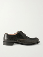LOEWE - Campo Cracked-Leather Derby Shoes - Black