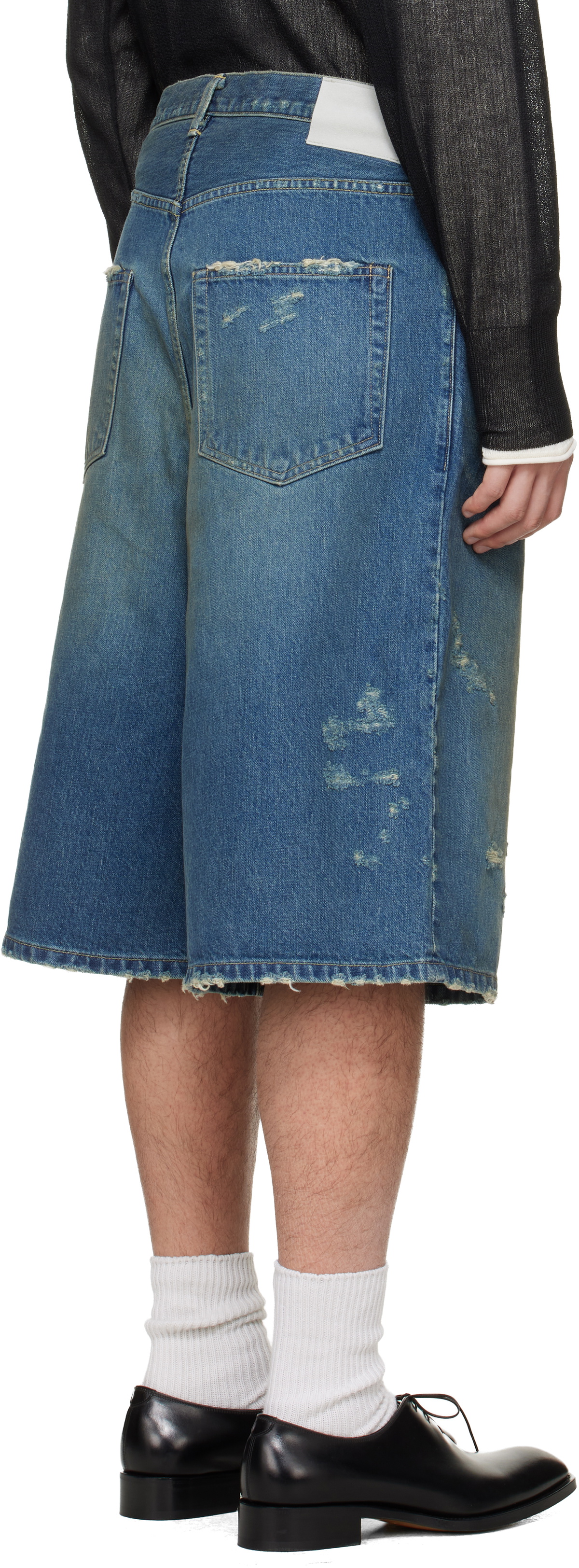 ssstein Blue Baggy Denim Shorts