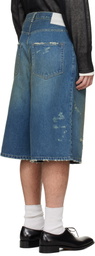 ssstein Blue Baggy Denim Shorts