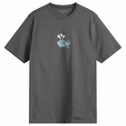 Pop Trading Company Men's Whale T-Shirt in Charcoal