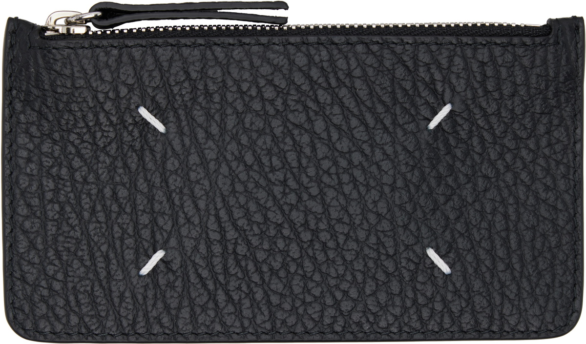 Maison Margiela Black Four Stitches Card Holder