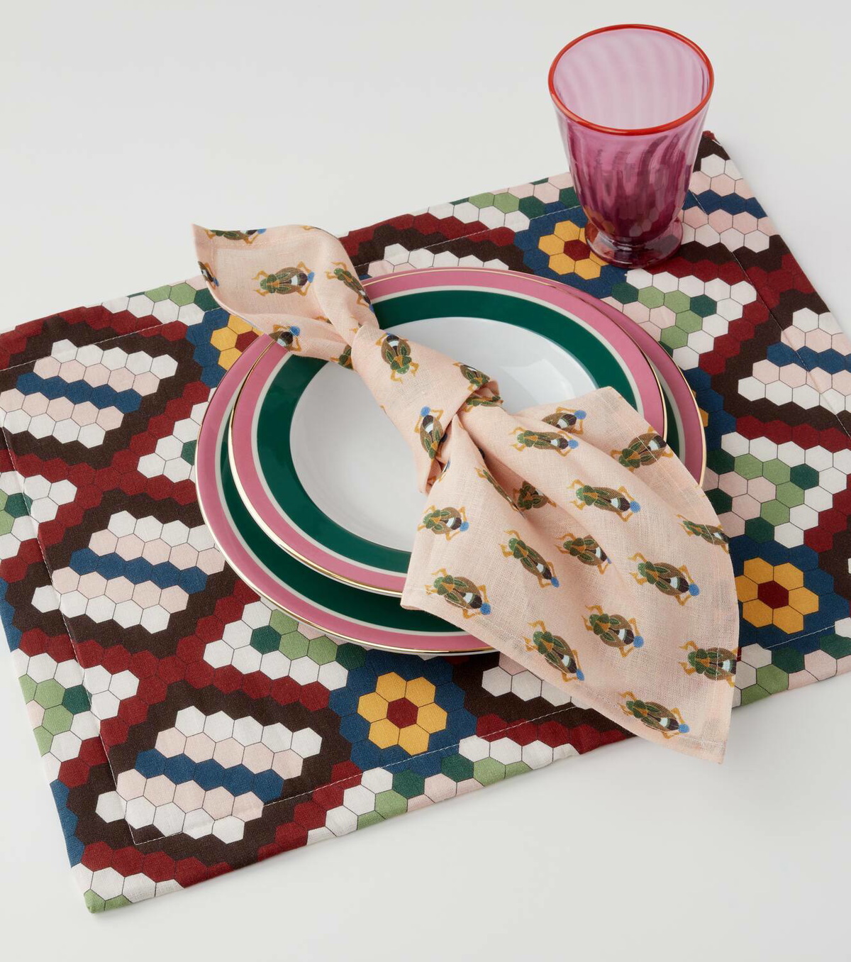 La DoubleJ Honeycomb Tiles set of 2 placemats