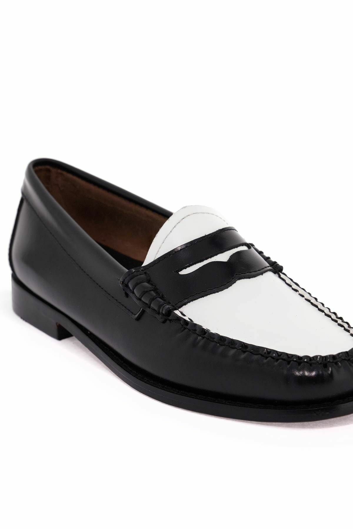 G. H. BASS two-tone weejuns White