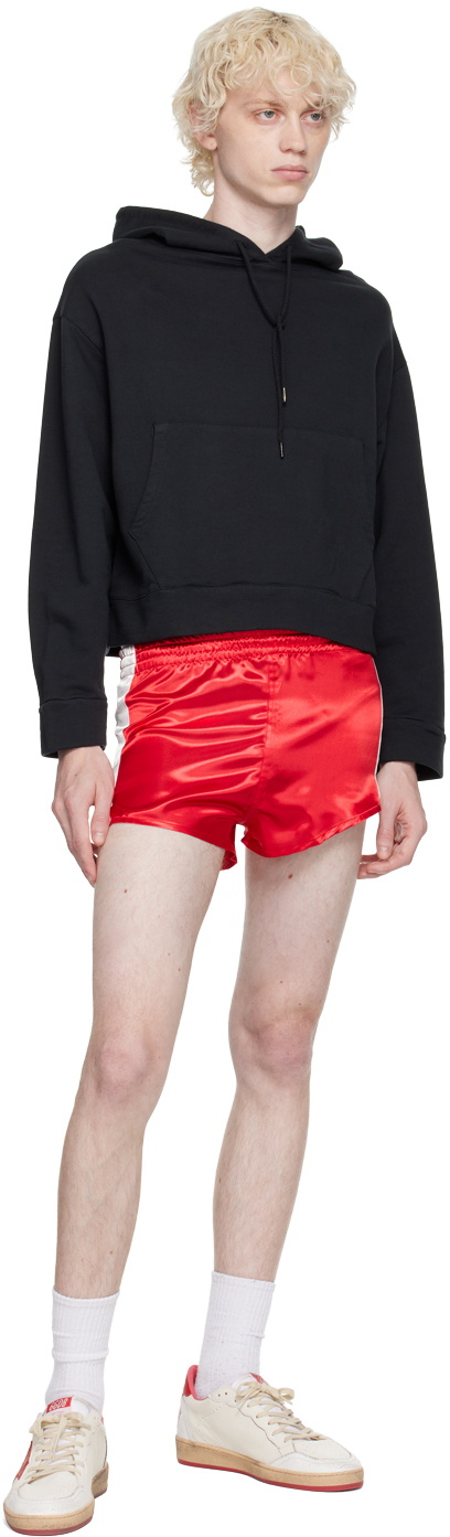 Alled-Martinez Black Cropped Hoodie