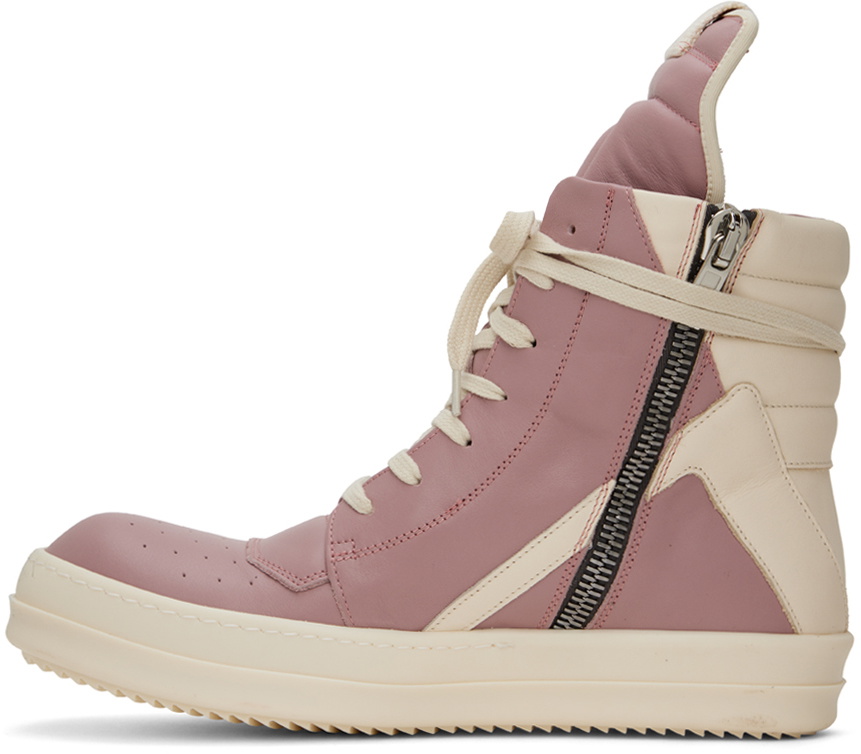 靴 Rick owens geobasket pink Long Hair Geobasket in Dirty Pink – SVRN