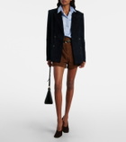 Stouls Suede double-breasted blazer