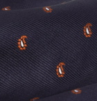 Drake's - 8cm Silk-Jacquard Tie - Blue