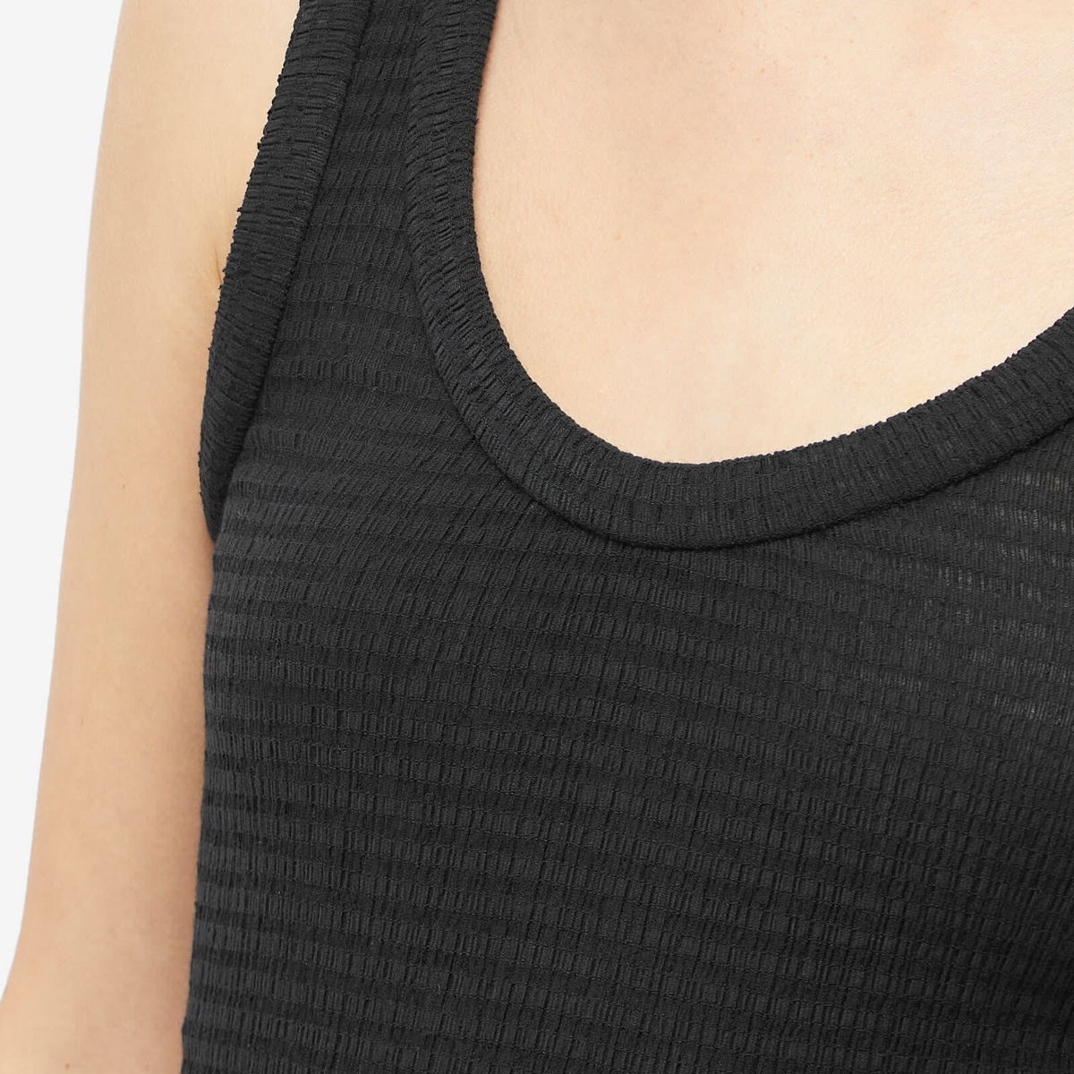 Jil Sander Women's Crinkle Vest Top in Black Jil Sander