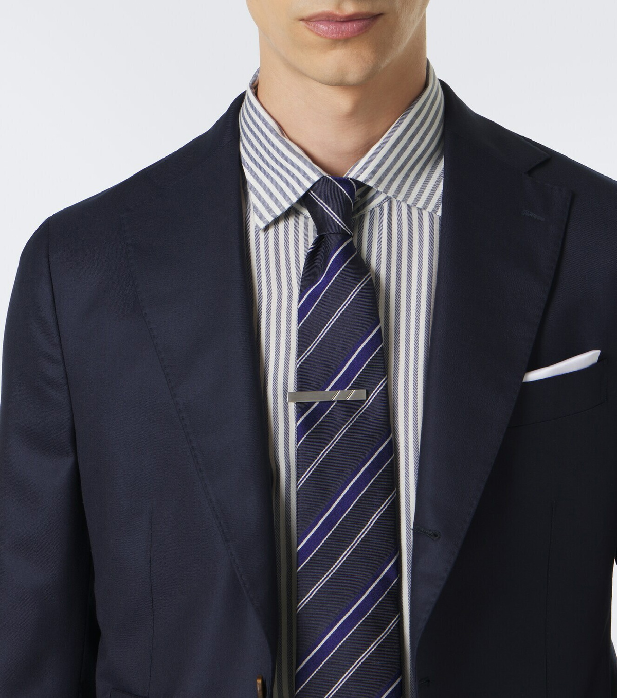 Eleventy Striped twill shirt