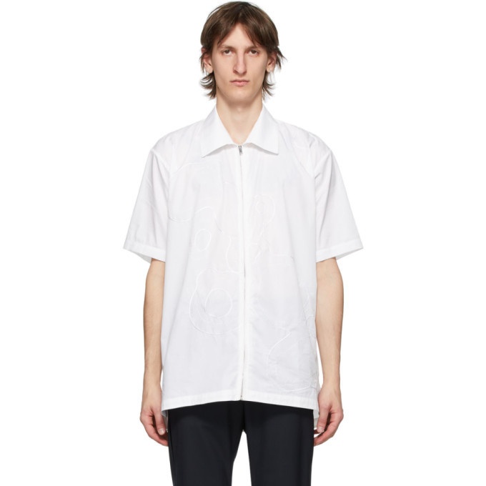 Photo: Cornerstone White Zip Short Sleeve Shirt
