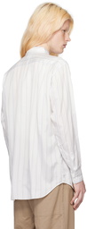 Comme des Garçons Shirt White Striped Shirt