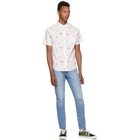 Levis White and Pink Flamingo Sunset Standard Shirt