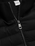 Moncler - Panelled Quilted Shell and Cotton-Blend Down Jacket - Black