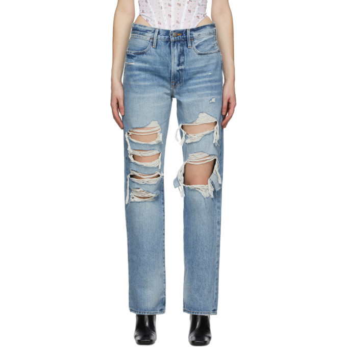 Frame Blue Le Hollywood Jeans Frame Denim