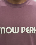 Snow Peak Land Station T Shirt Pink - Mens - Shortsleeves