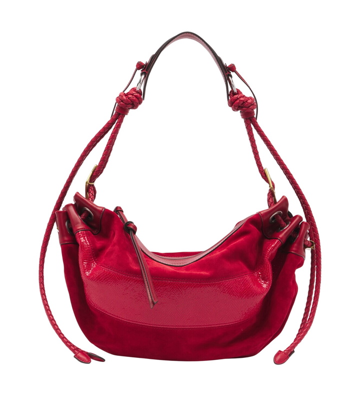 Photo: Isabel Marant Maia Medium suede and leather shoulder bag