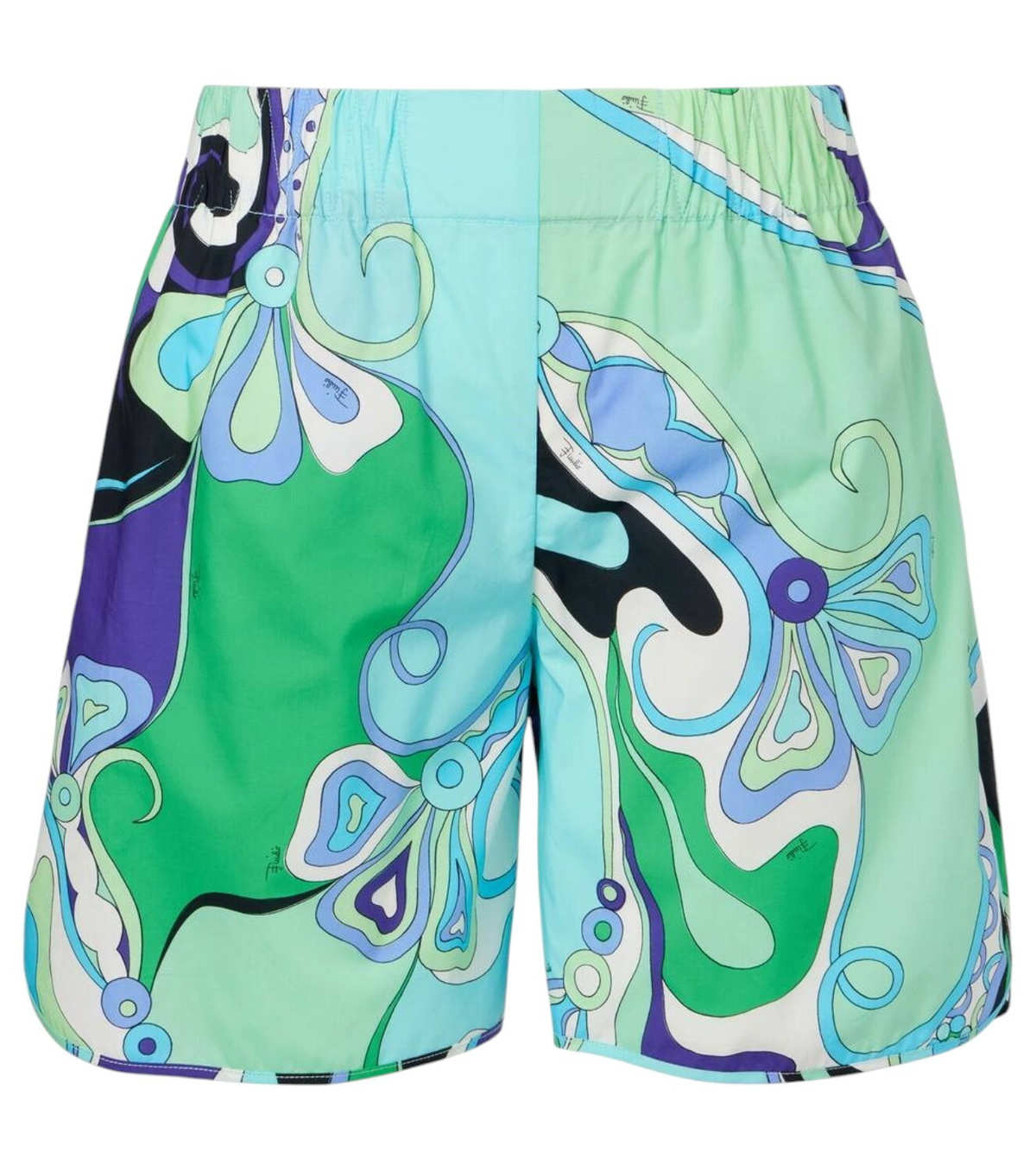 PUCCI Printed Silk Twill Shorts Emilio Pucci