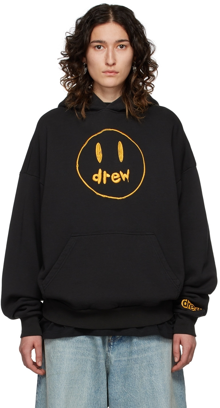 Drew house black hoodie new arrivals