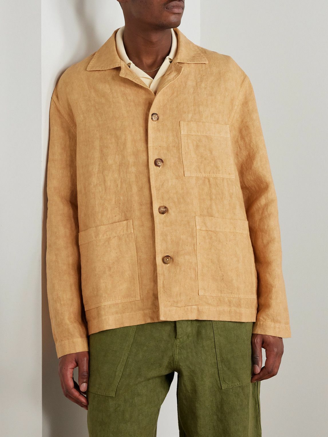 Federico Curradi - Oversized Linen Overshirt - Neutrals