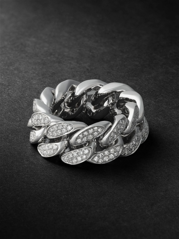 Photo: SHAY - 18-Karat White Gold Diamond Ring - Silver