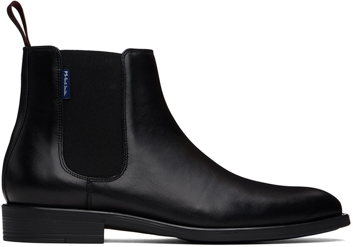 Photo: PS by Paul Smith Black Leather Cedric Boots