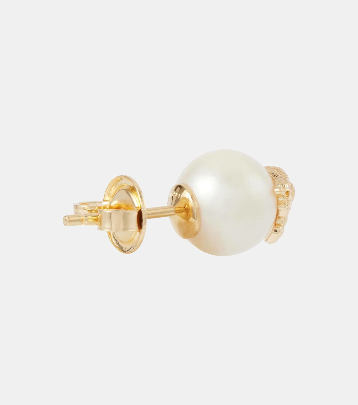 Burberry EKD gold-plated freshwater pearl earrings