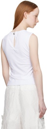 lesugiatelier White Cutout Tank Top