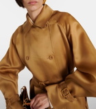 Max Mara Sacco silk organza trench coat