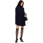 Balenciaga Navy Pinched Minidress