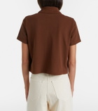 Saint Laurent Cassandre cotton piqué polo shirt