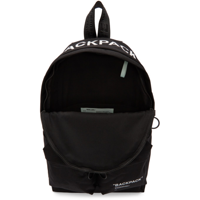 Off-White Quote Backpack 'Black/White