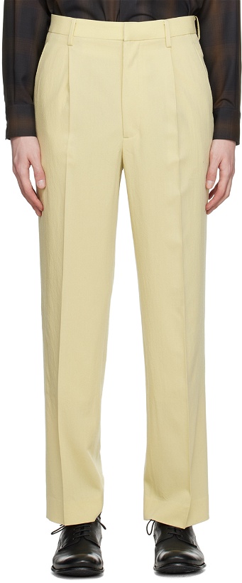 Photo: AURALEE Yellow Pleated Trousers