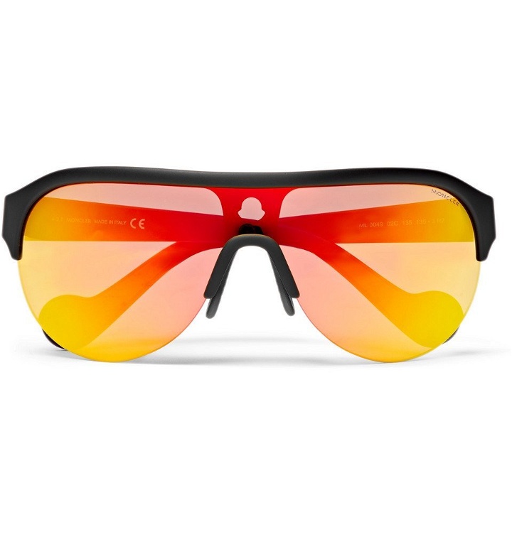 Photo: Moncler - Matte-Acetate Ski Sunglasses - Men - Red