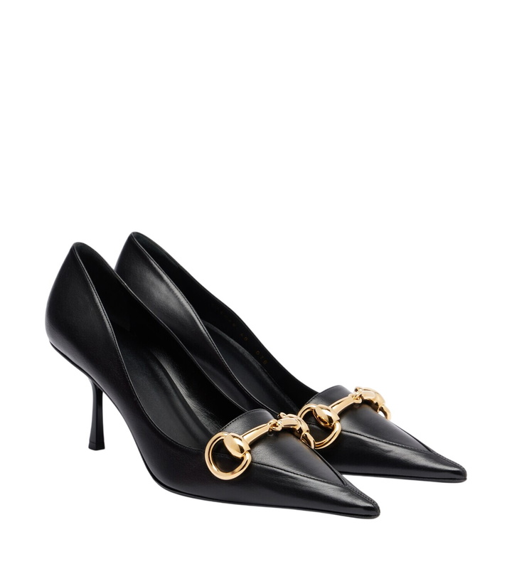 Photo: Gucci Boulevard Horsebit leather pumps