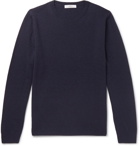 Mr P. - Slim-Fit Merino Wool Sweater - Blue
