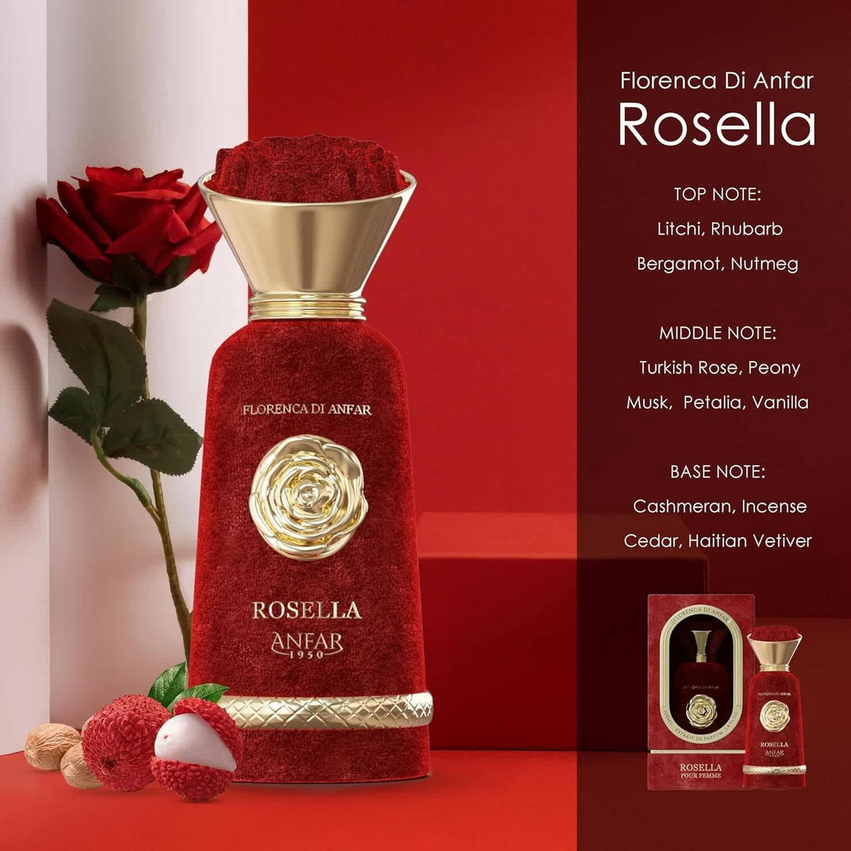 Anfar Ladies Rosella Extrait de Parfum Spray 3.4 oz Fragrances 062940223006