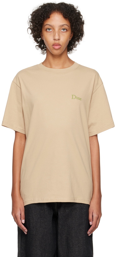 Photo: Dime Beige Embroidered T-Shirt