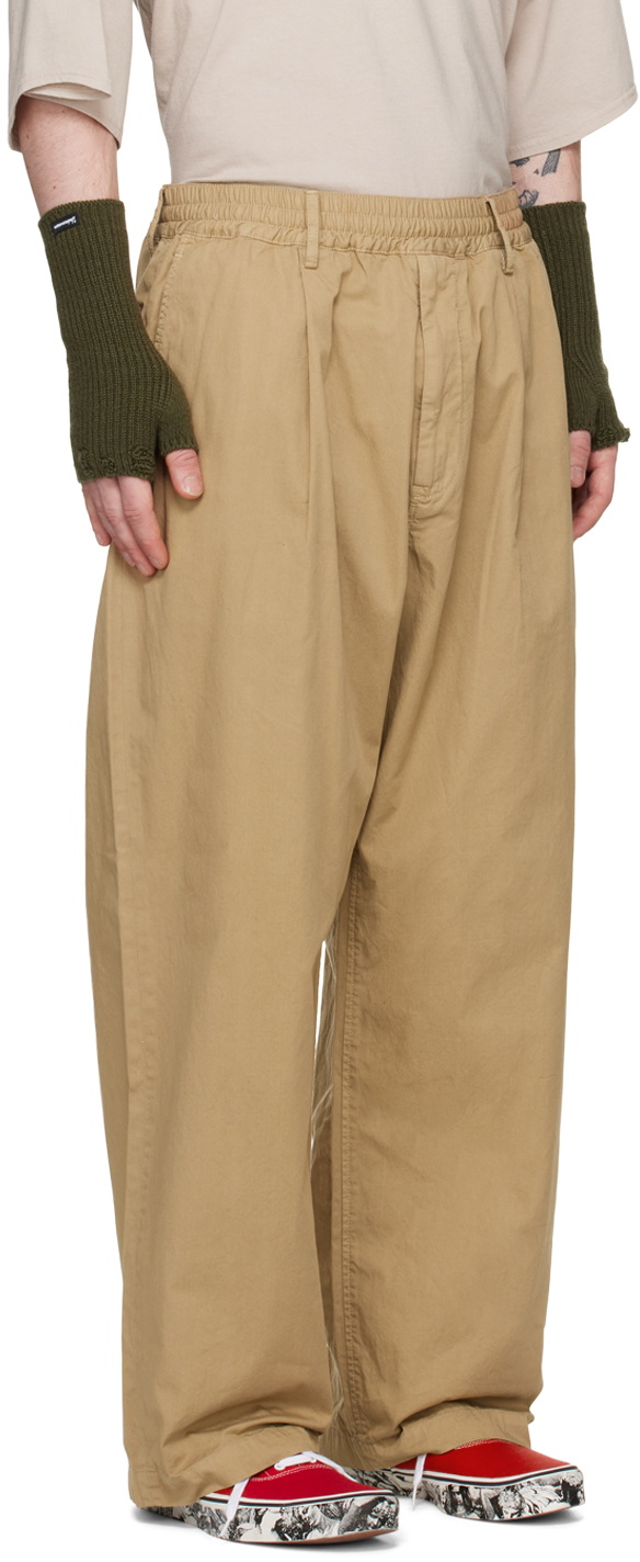 Undercoverism Beige Patch Pocket Trousers