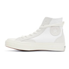Converse White and Grey Final Club Chuck 70 High Sneakers