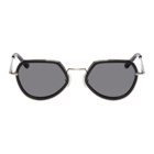 Dries Van Noten Black and Silver Linda Farrow Edition 186 C1 Sunglasses